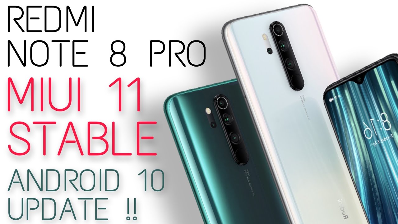 Redmi Note 8 Pro Android 10 Update | Miui 11 Stable 11.0.4 New Features