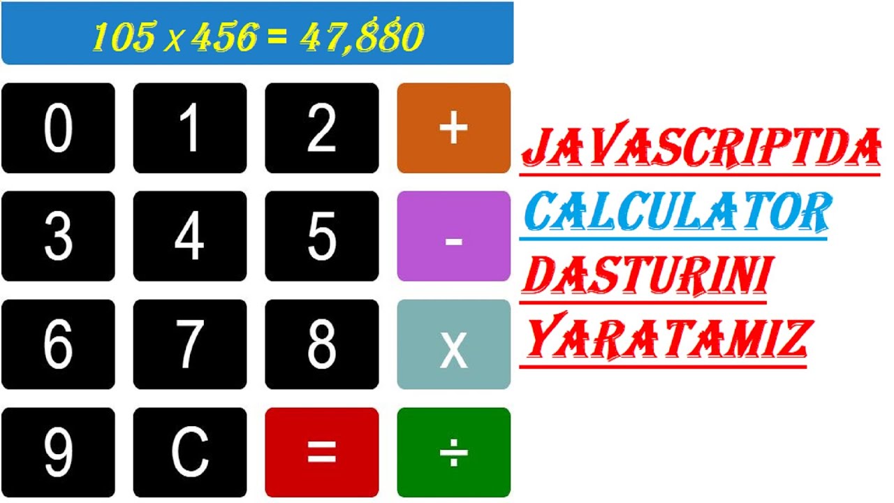 How to Create a JavaScript Calculator PROJECT in Uzbek