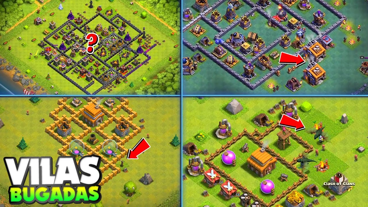 VILA QUE NÃO TEM O CV! AS VILAS MAIS BUGADAS E DIFERENTES QUE JÁ EXISTIRAM NO CLASH OF CLANS!