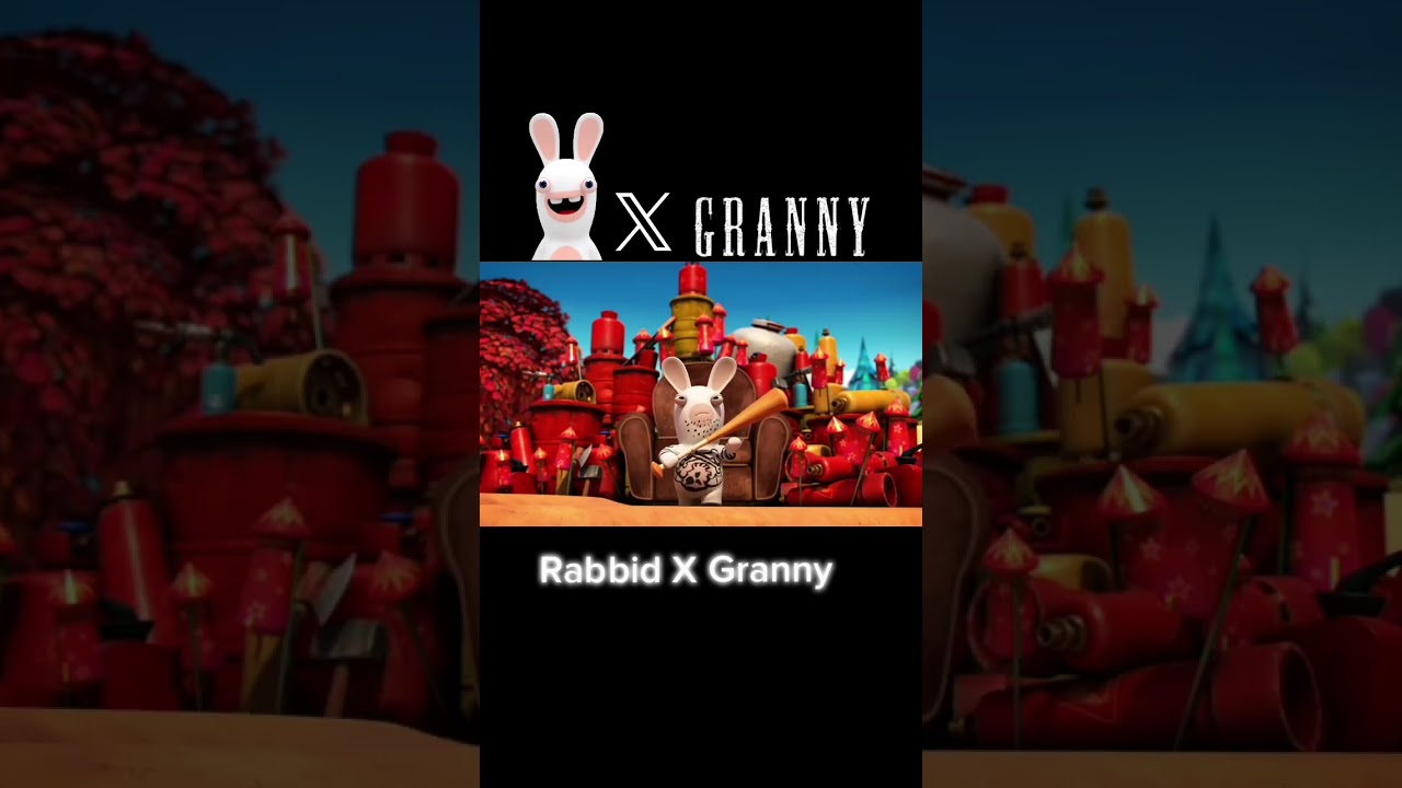 Rabbid X Granny☠️ #rabbidsinvasion #skulledit #edit #shorts