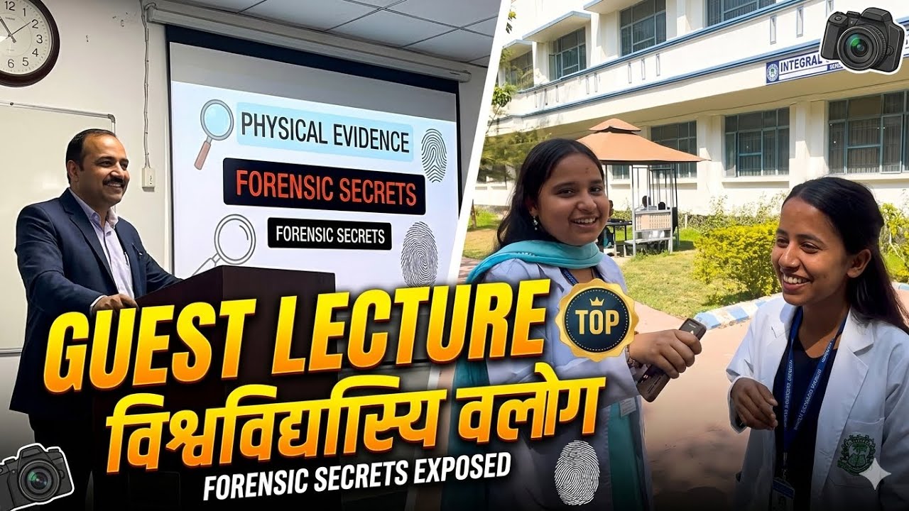 Guest Lecture Experience | Forensic Secrets 🔥 | University Vlog #blog 