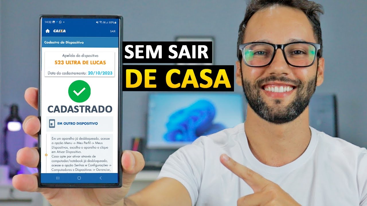 COMO CADASTRAR E ATIVAR NOVO DISPOSITIVO CAIXA PELO CELULAR EM CASA