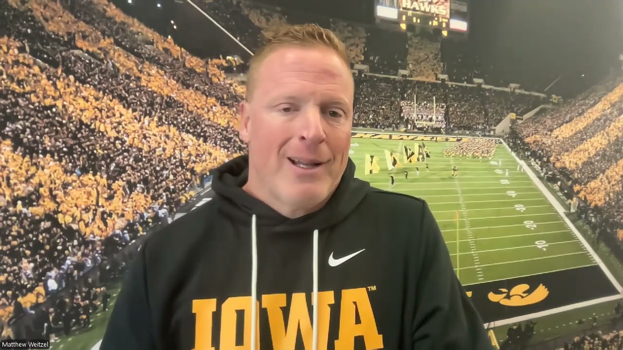 George Barnett discusses Iowa football's offensive line ahead matchup with Minnesota