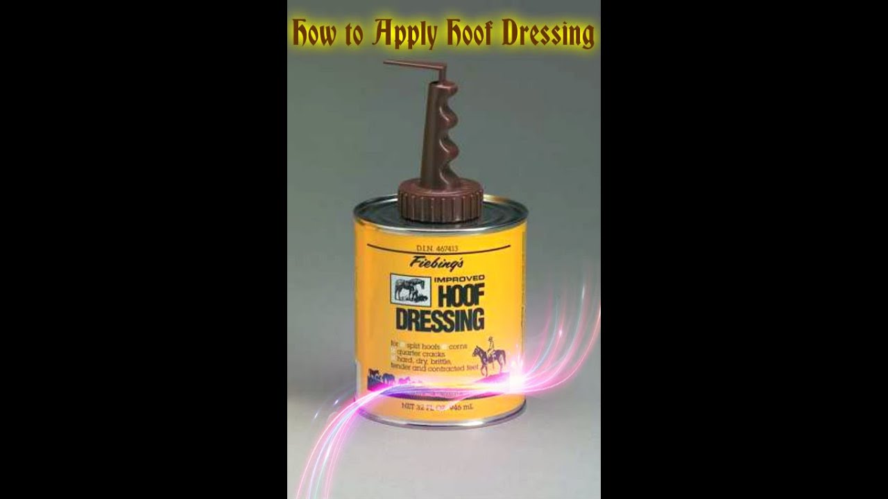 how to apply hoof dressing