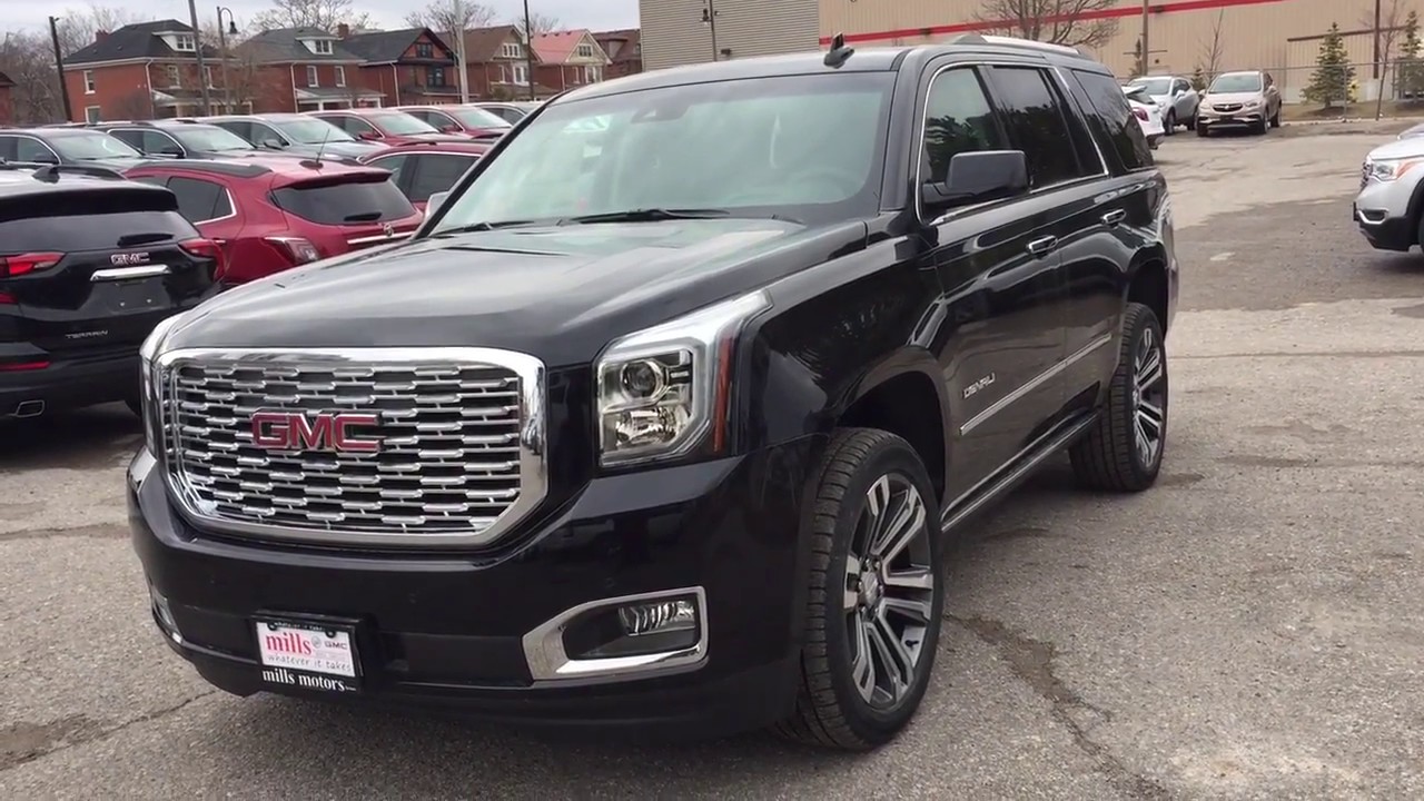 2018 Yukon 4WD Denali Retractable Running Boards Black Oshawa ON Stock #180510