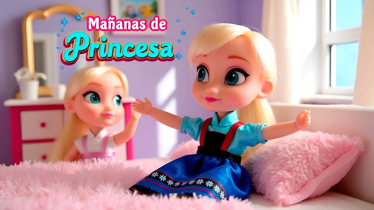 🌞✨ Rutinas de Mañana  con Mis Muñecas Disney Blanca, Elsa y Anna!  Vida de Princesas 👑💖
