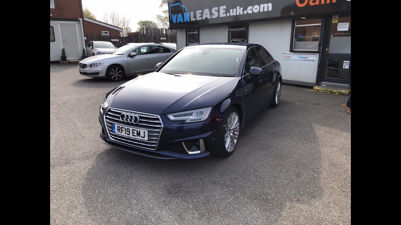 2019 Audi A4  35 TFSI S Line 4door inc. Tech Pack) (Petrol/ Manual/ Saloon) @CarLease UK - Review