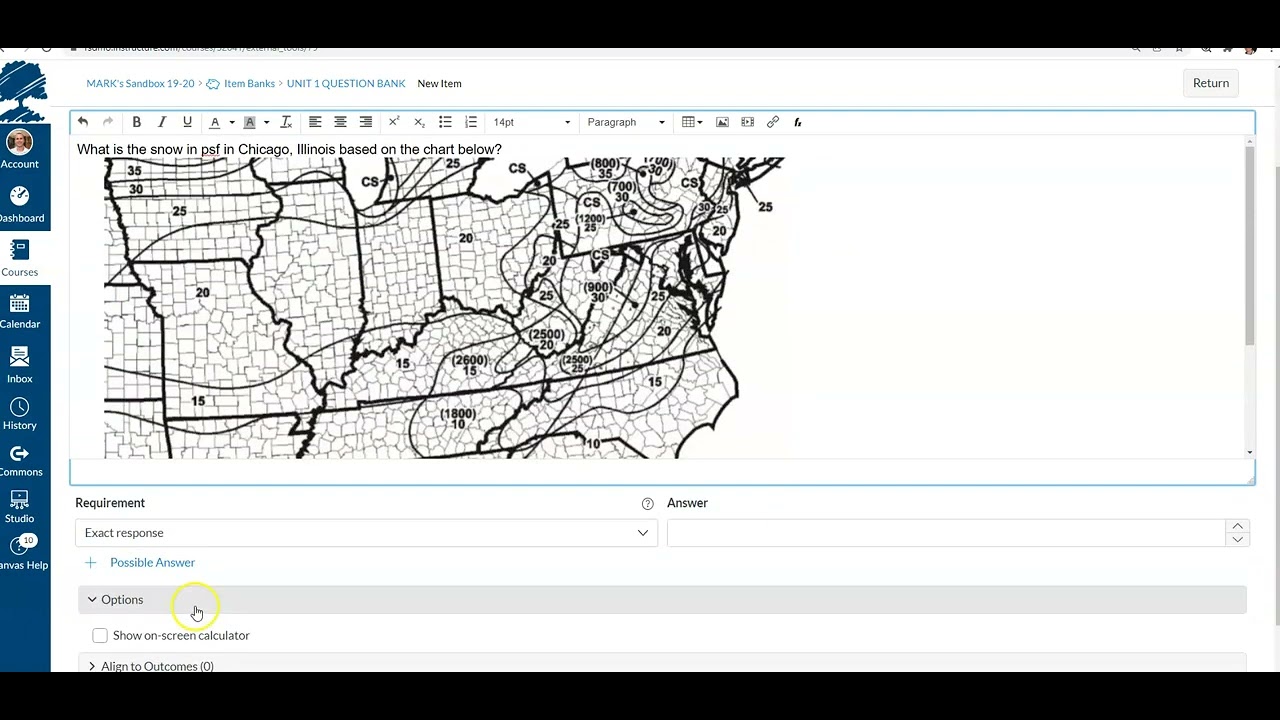 Canvas LMS Tutorial - How To Create A Numeric Answer Quiz Question In Canvas