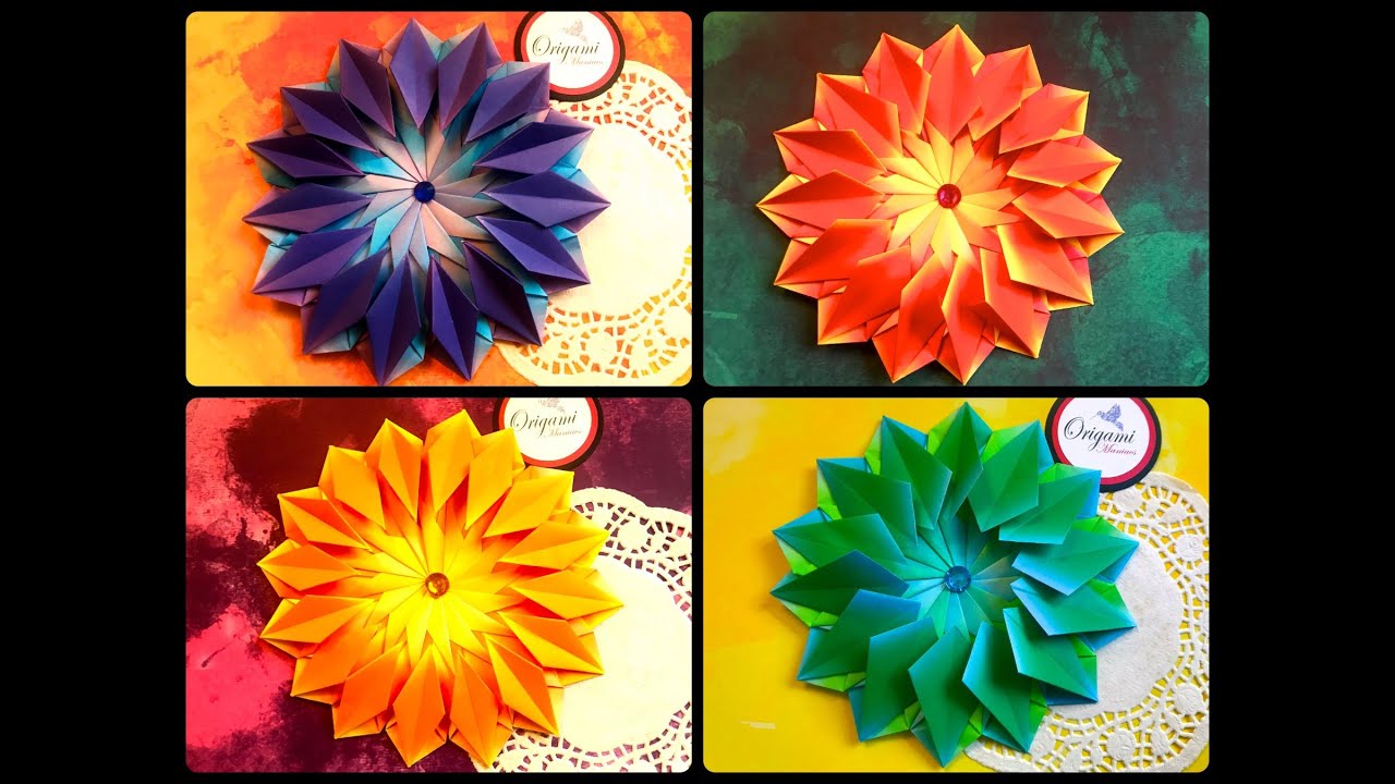 Origami Maniacs 416: Tea Bag Folding: Mandala Flower