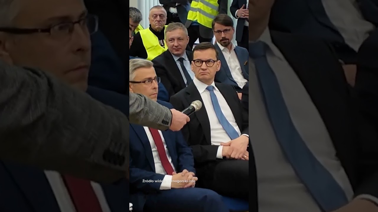 ZIRYTOWANY MORAWIECKI NIE PRZYJĄŁ MIKROFONU!