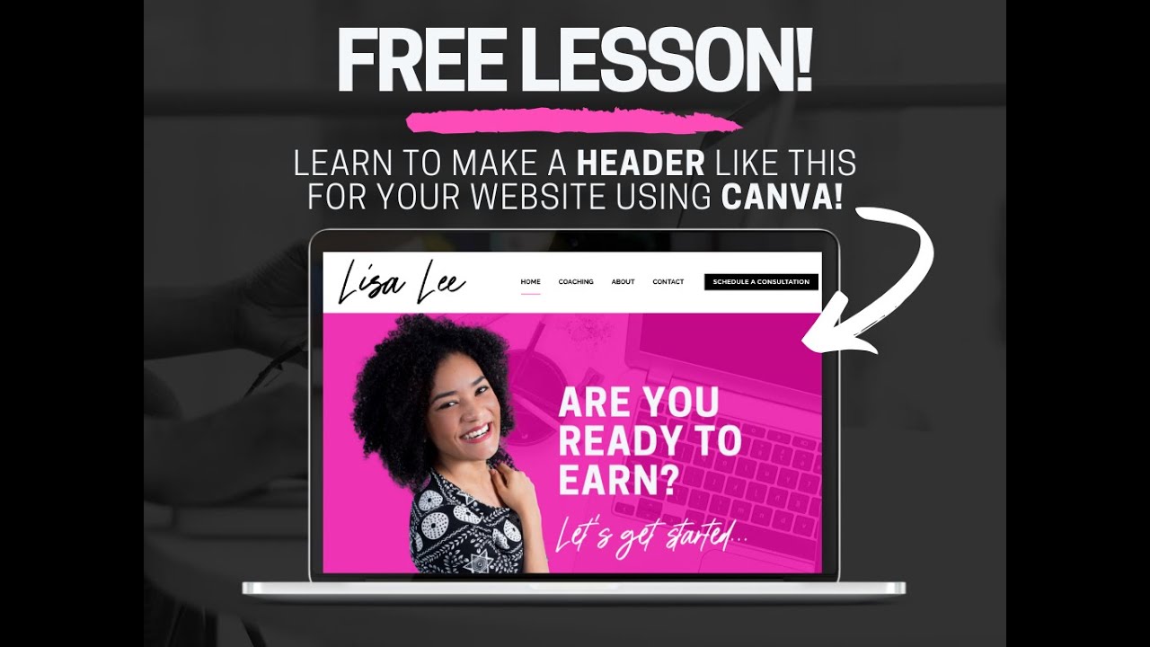 Create Website Header in Canva: Free Lesson