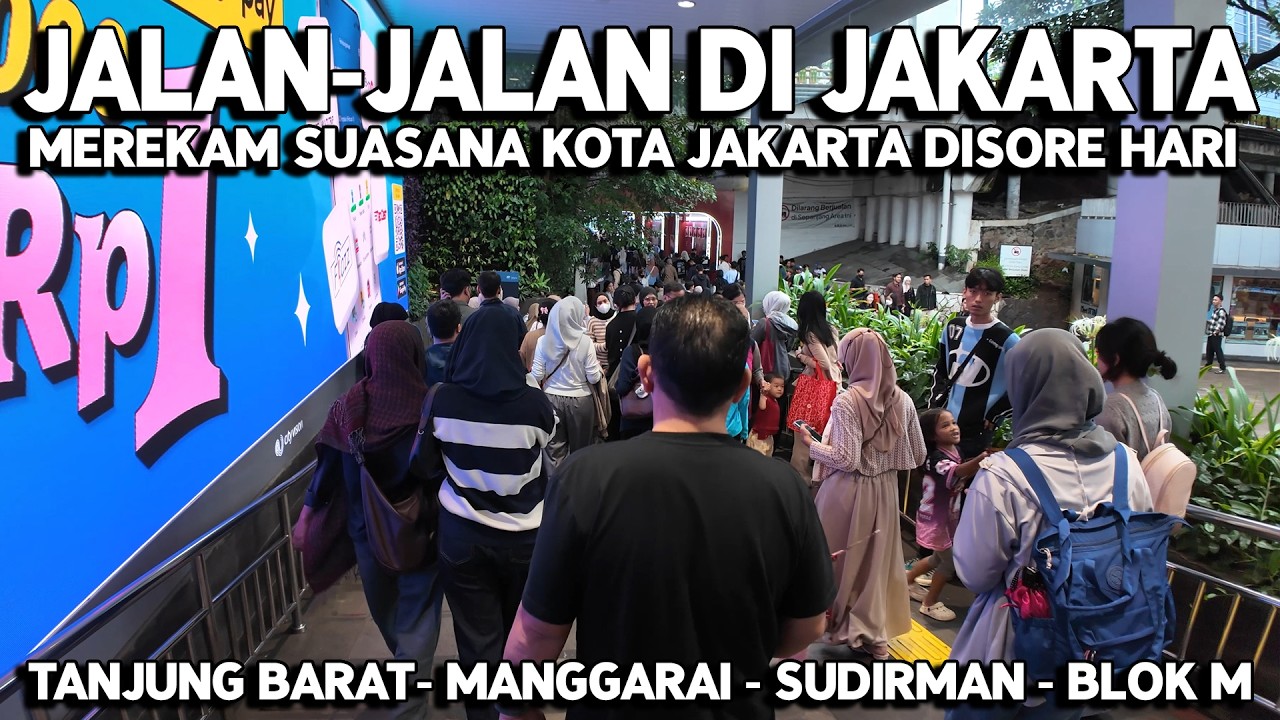 JALAN - JALAN DI JAKARTA‼️ MEREKAM SUASANA KOTA JAKARTA DI SORE HARI