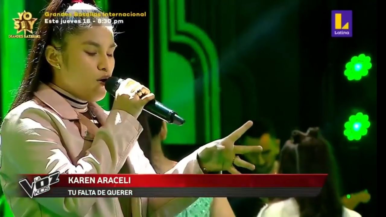 TU FALTA DE QUERER - La mejor batalla de la Voz Kids / Karen Aracely, Paulina Villalobos y Flafer