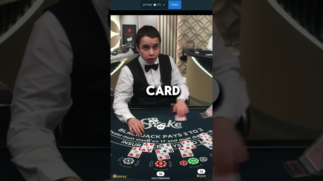 What the dealer doin&hellip;😂                  #casino #stake #blackjack #gambling #funny #onlinegambling