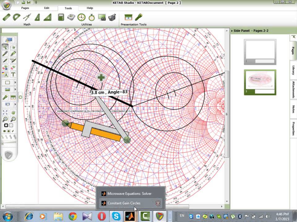constant gain circles example