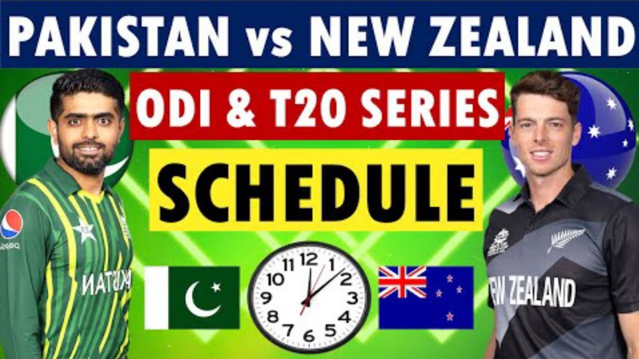 Pakistan vs New Zealand series schedule | Pakistan vs New Zealand T20 & ODI Series 2025 Schedule