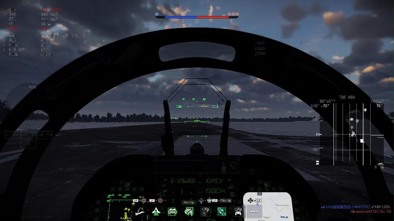 War Thunder F-18c sim gameplay ps5