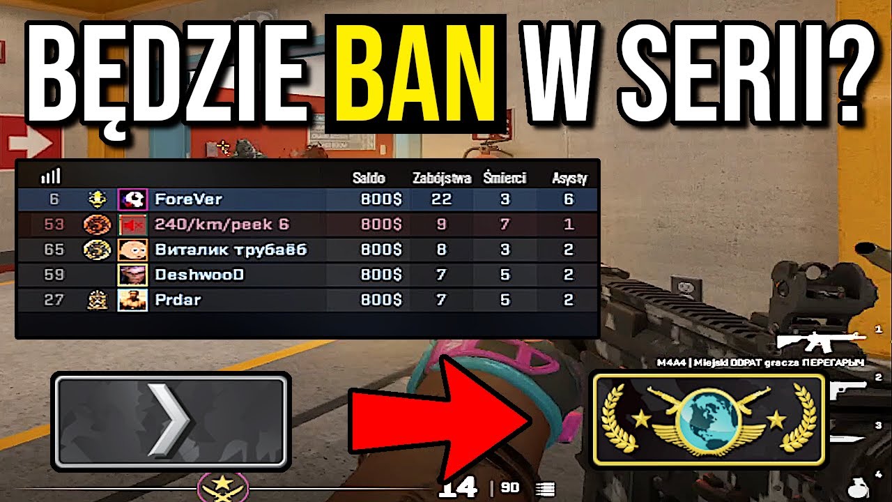 W ILE GODZIN DOSTANĘ BANA? - Road to Global CS2! #2