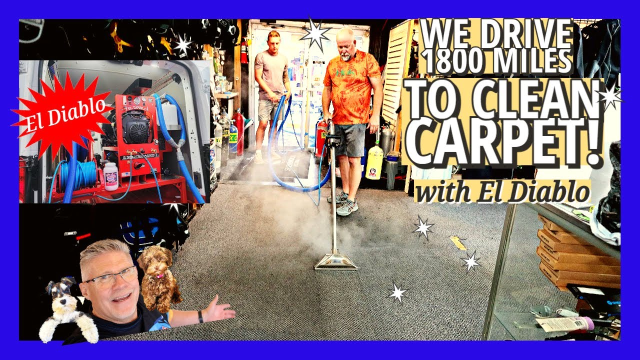 We drive 1800 miles to Clean Carpet in Florida with the HOT El Diablo Truckmount!