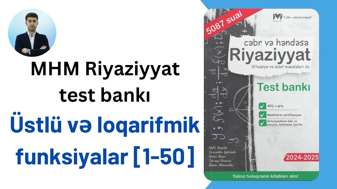 MHM MİQ-ə giriş Üstü və loqarifmik funksiyalar [1-50]
