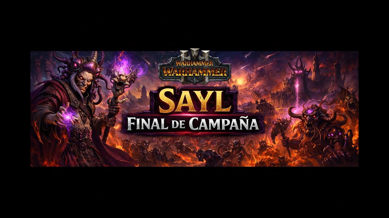 final de campaña con SAYL ganando el END game contra pieles verdes | DLC tides of torment