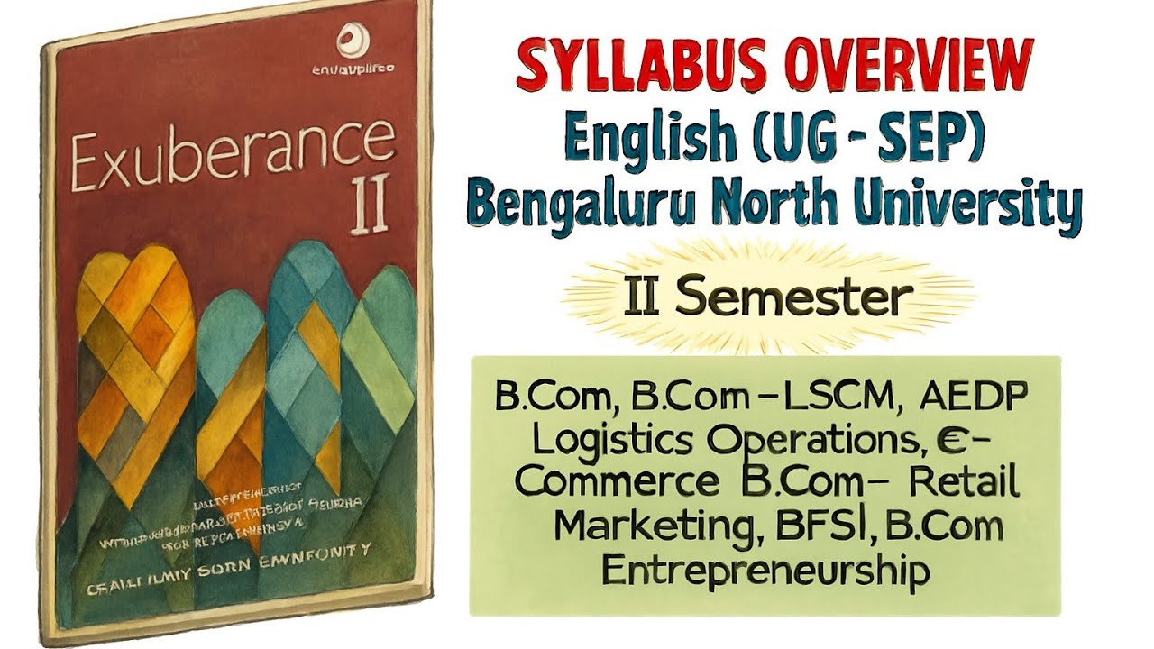 BCom 2nd Sem English Syllabus (SEP) | Bengaluru North University | Overview & Key Topics