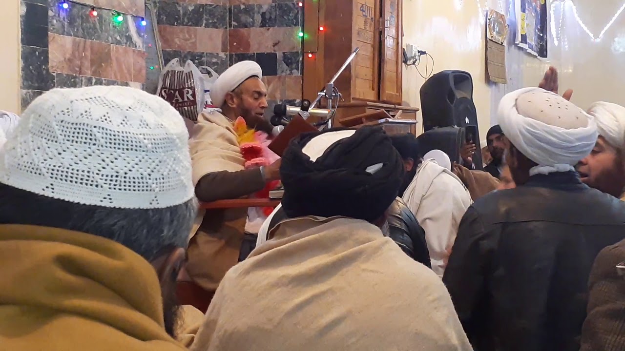 Rabbi-ul-Awal ke zalidalay de pashto naat Molana Zafir Gul Khadim in Tetoli Shareef
