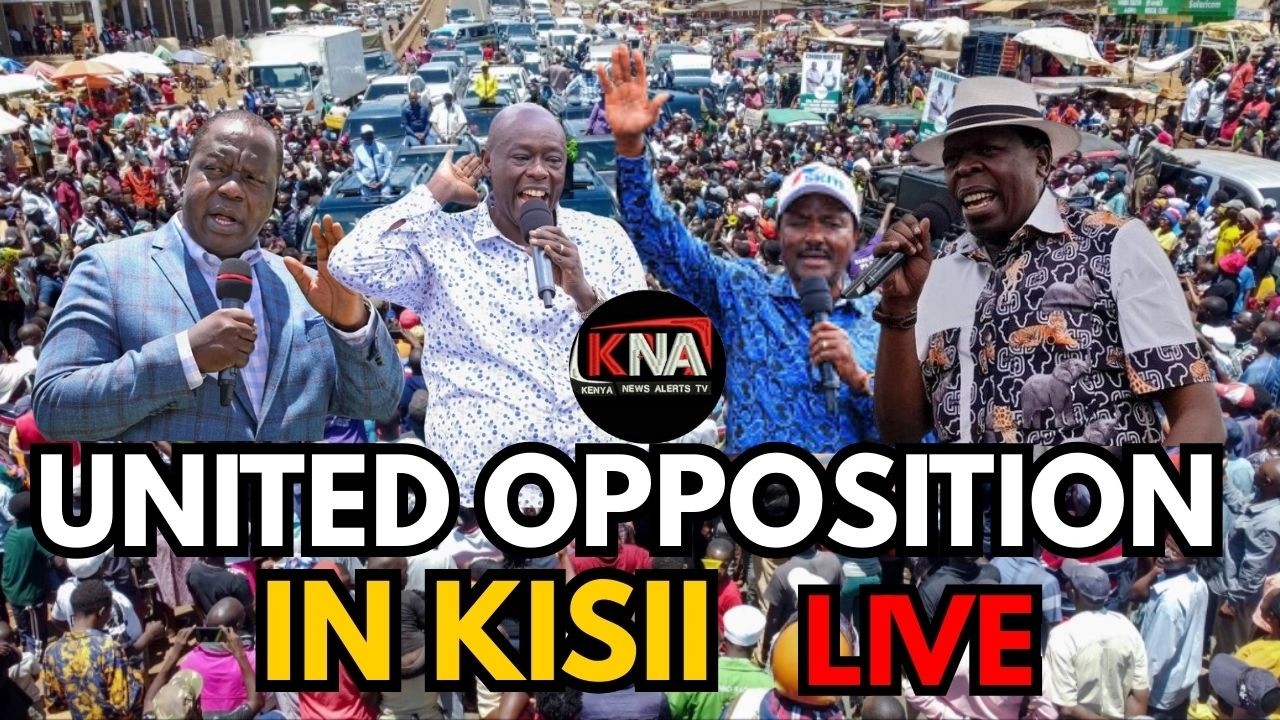 LIVE: Rigathi Gachagua, Fed Matiangi, Kalonzo, Wamalwa and the entire United opposition in MULOT