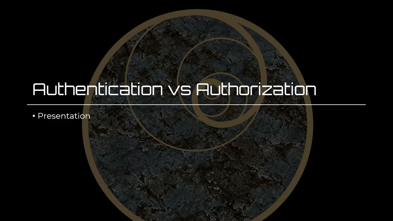 Authentication vs Authorization