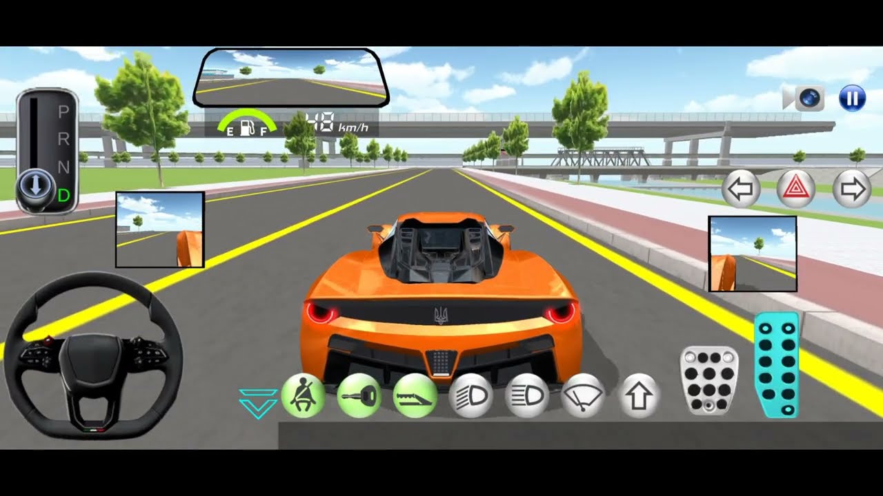 New Orange Aventador Refueling💣 in Rest Area Gas Station, 🚗 3D Driving Class 2026🚘 android game