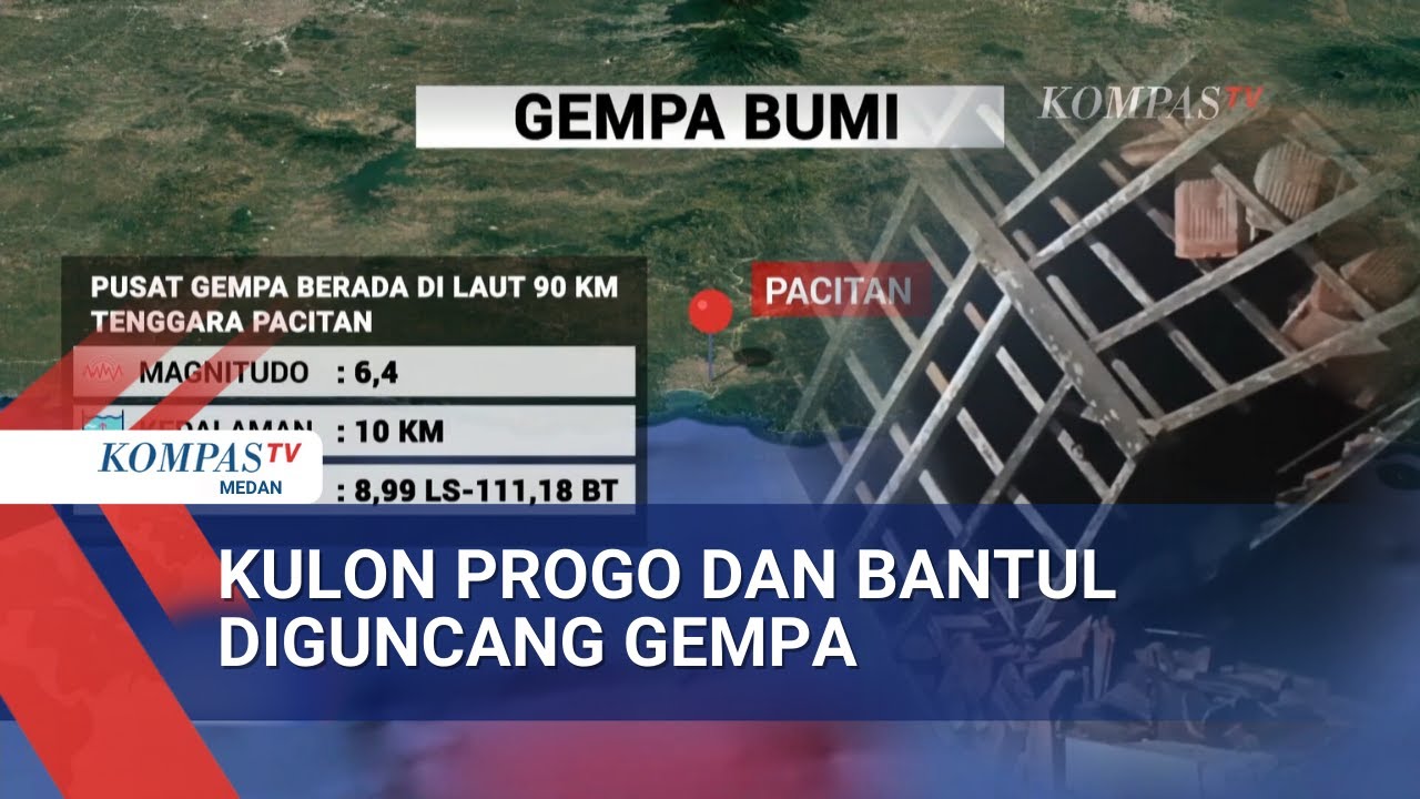 Gempa M 6,4 Pacitan Guncang Kulon Progo dan Bantul