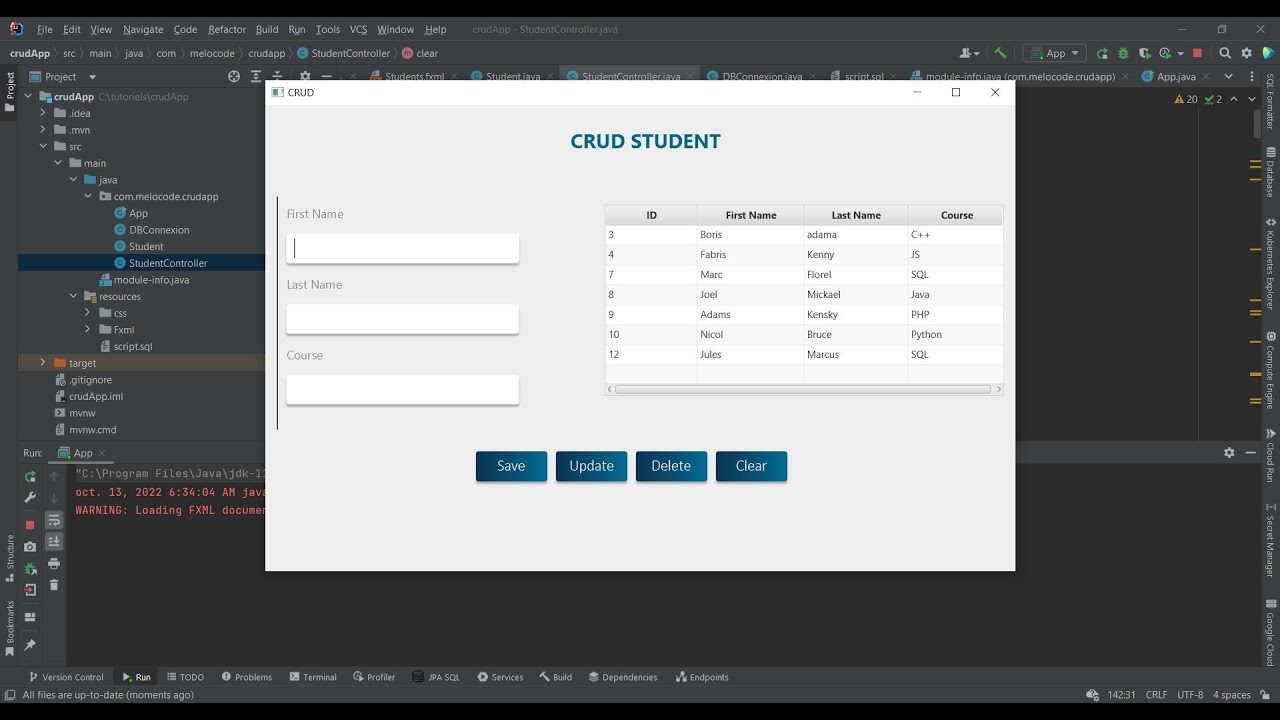 JavaFX CRUD Part 1 #coding #programming #javafx