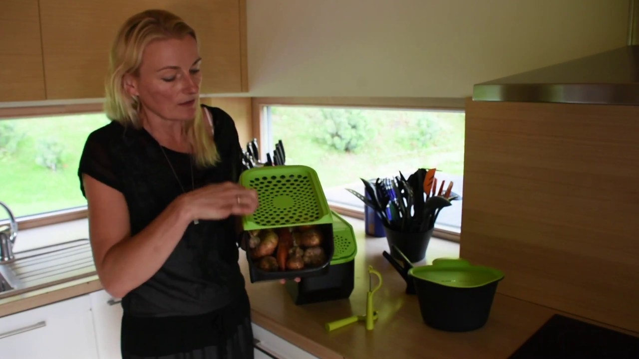 Tupperware indai bulvėms ir svogūnams bei česnakams