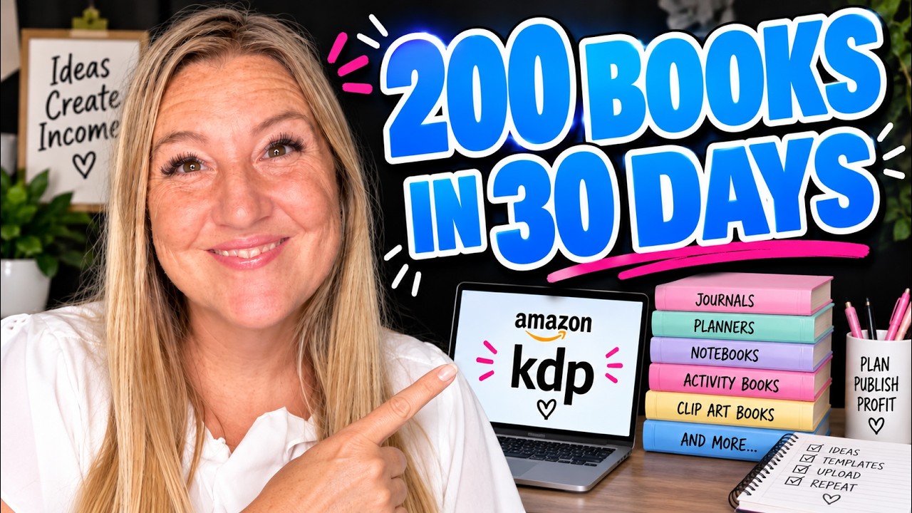 How I Made 200 Books in 30 Days Without Ai on Amazon KDP