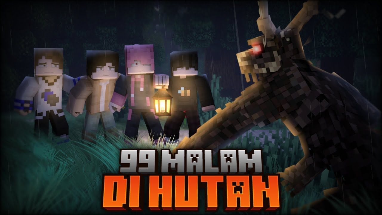 Hutan Misterius di Minecraft - 99 Malam di Hutan ft @Bangsel @BlackBeeId @Suanglu