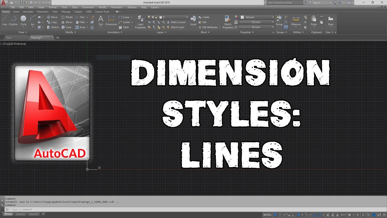 AutoCAD Dimension Styles - Lines