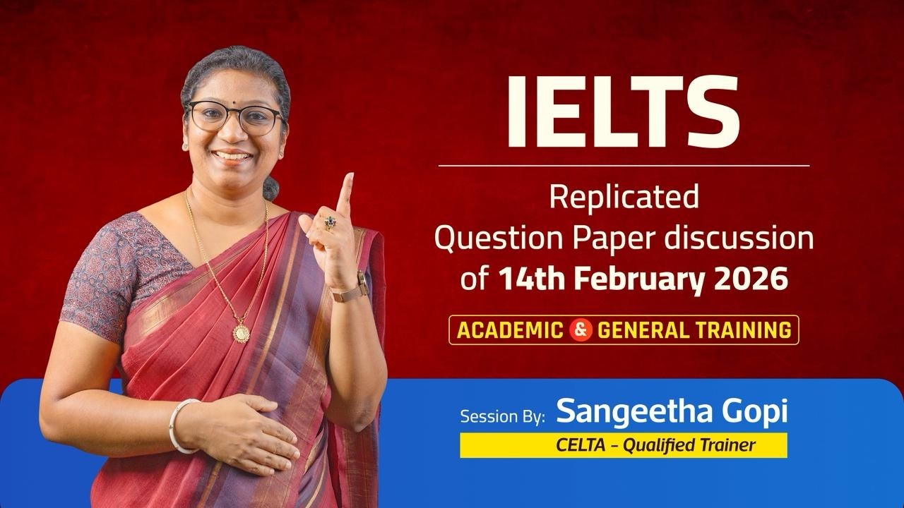 🎬 Today&rsquo;s IELTS Question Paper (February 14, 2026)