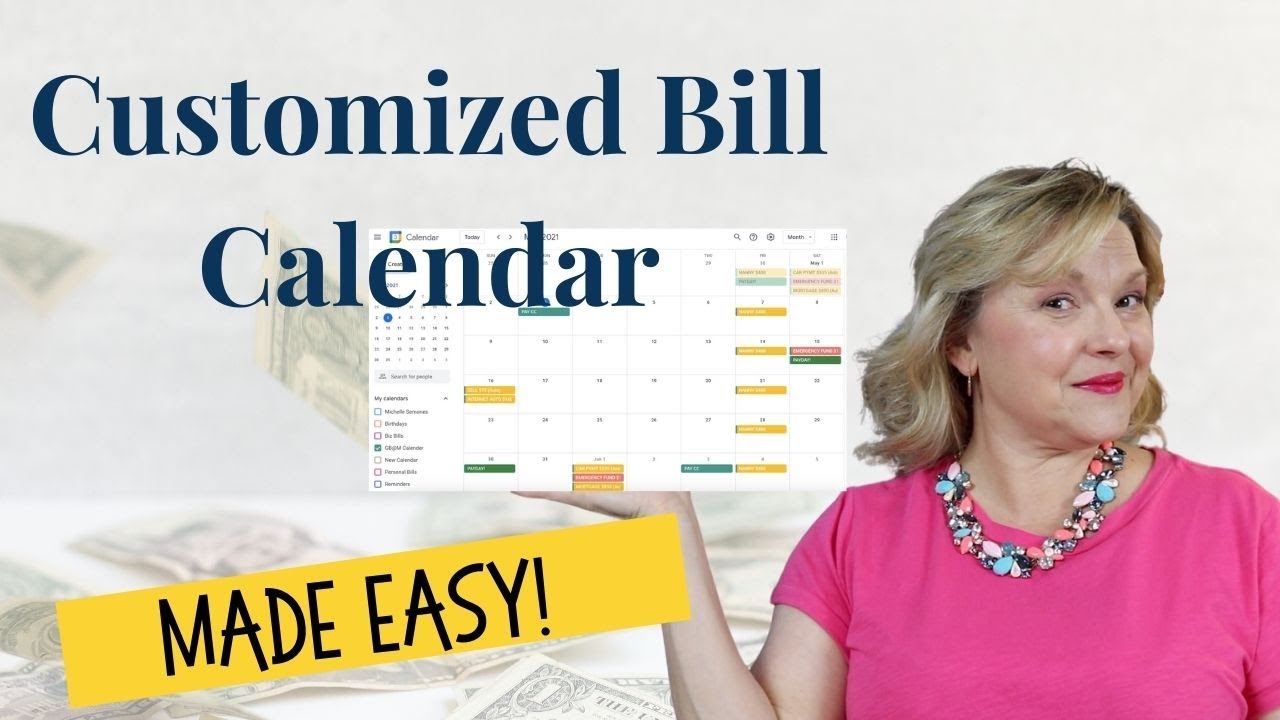How to Create a Monthly Bill Calendar | EASY in Google Calendar!