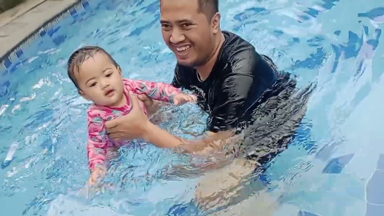 berenang sama papa