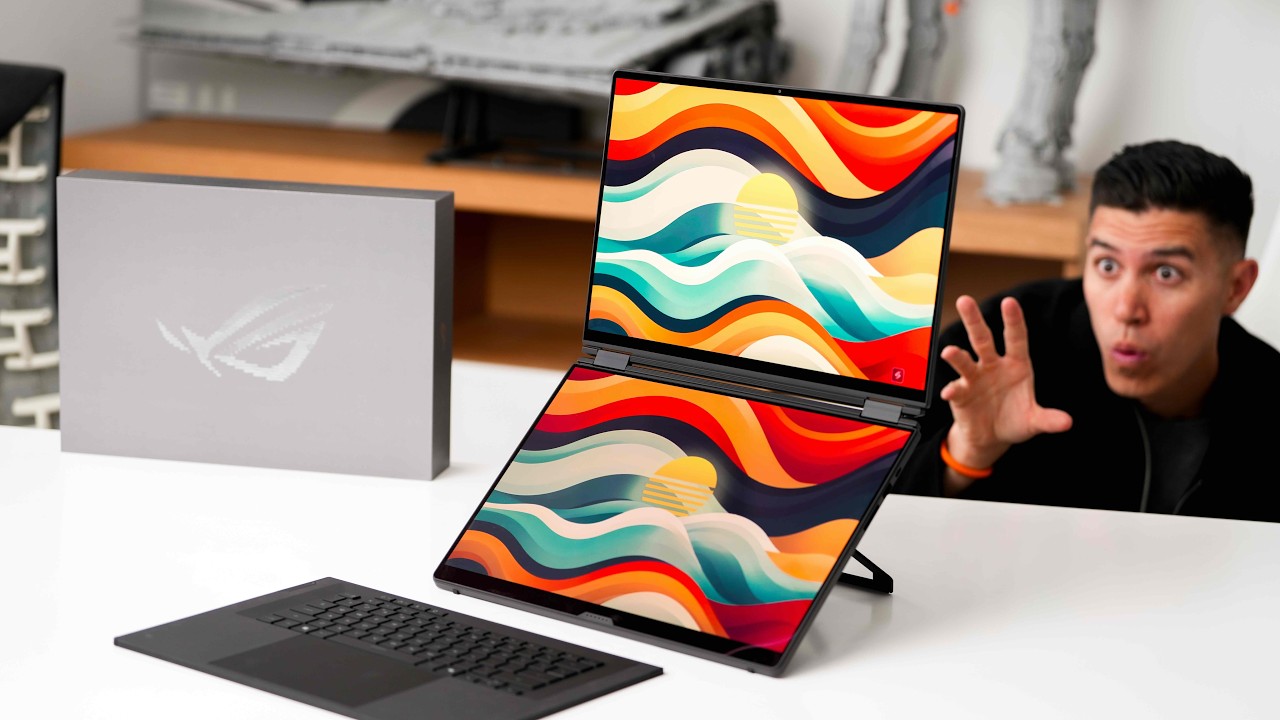 Обзор ноутбука ASUS ROG Zephyrus Duo &mdash; с двумя 16-дюймовыми 3K OLED-дисплеями.