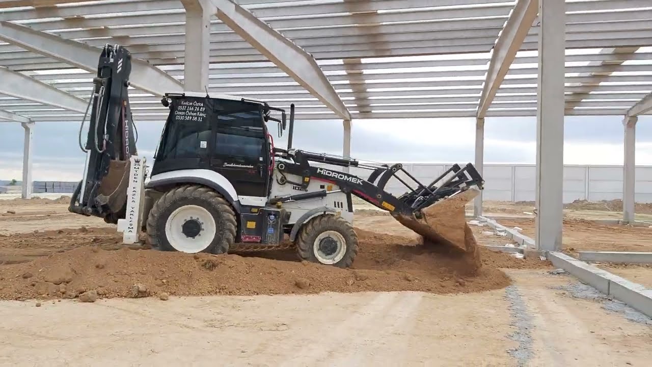 Malzemeye Dozer Etkisi Yaptık Hidromek 102B K4 A5 Bekoloder || HMK Backhoeloader working
