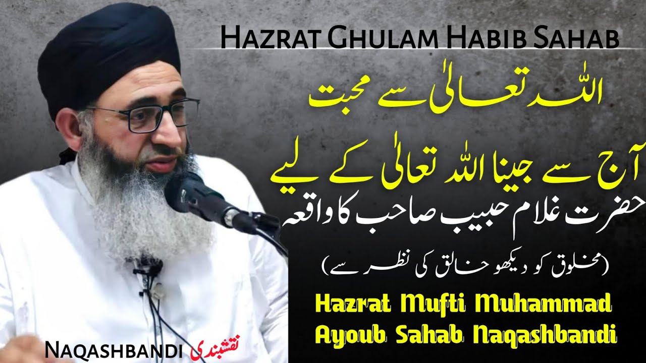 Allahﷻ Sai Muhabbat - Mufti Ayoub Sahab