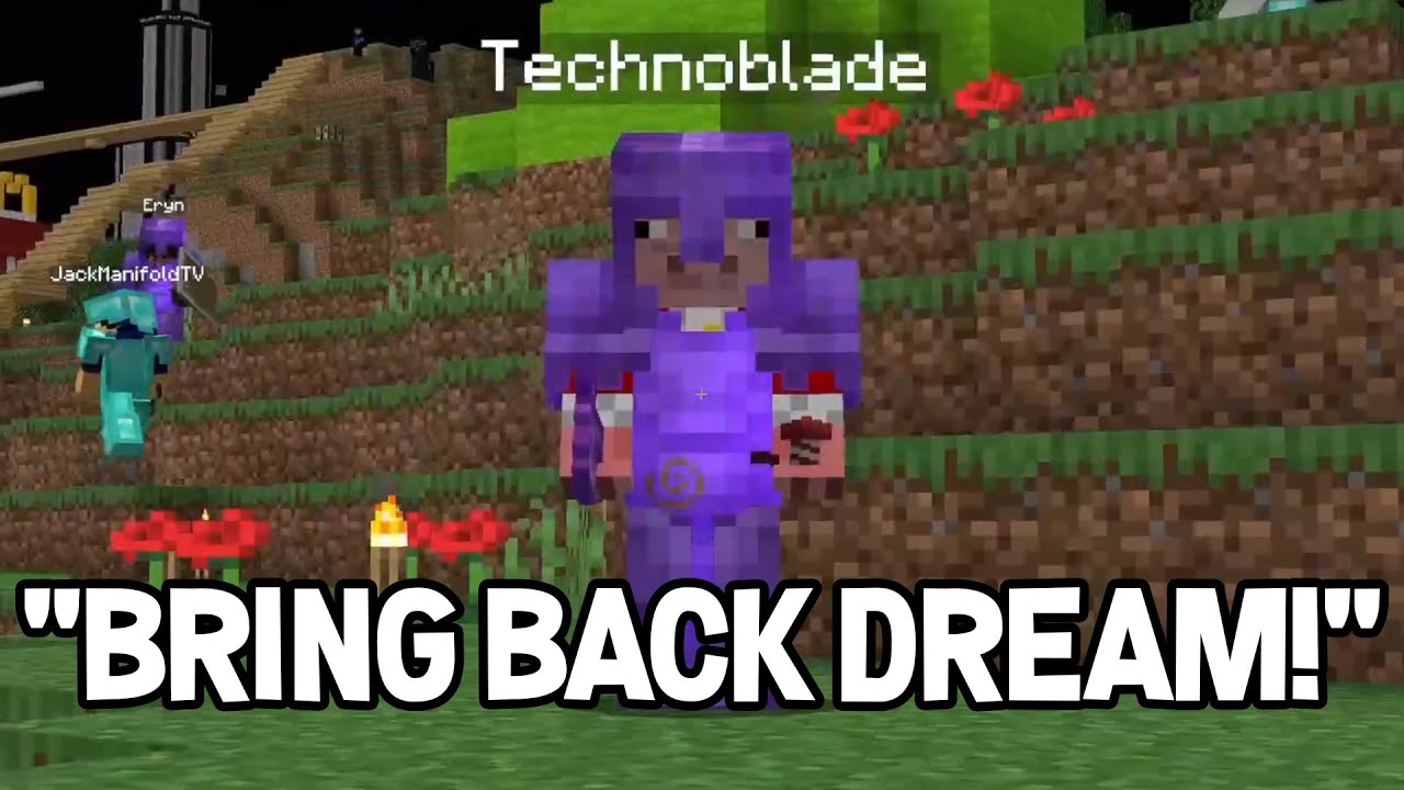 awesamdude's POV of Technoblade and Dream ESCAPING prison with ranboo on Dream SMP