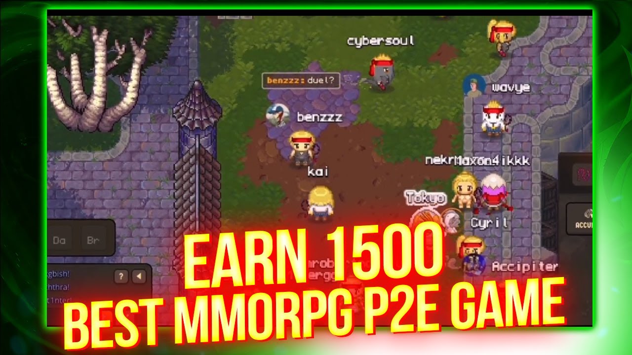 Best MMORPG NFT Play to earn Game - EARN 1500 DAILY