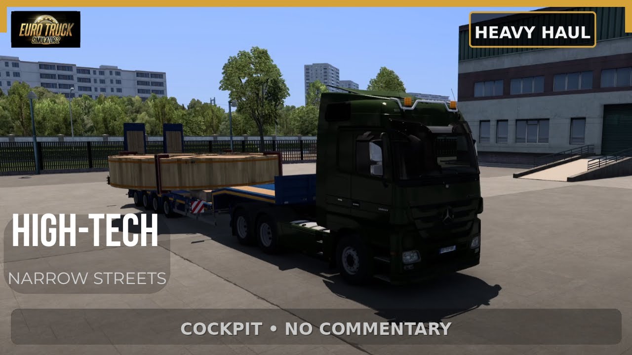 ETS2 Heavy Cargo: High-Tech Device | Mercedes | Dijon → Geneva (Cockpit View • No Commentary)