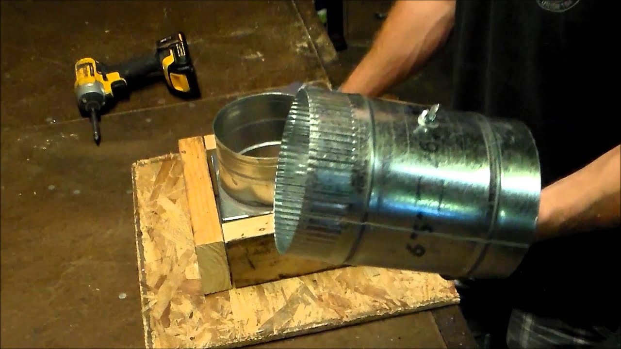 How to install a Sheet Metal Duct Damper on a Register Can or Box for Heating and Air Conditioning