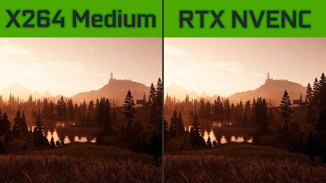 X264 Medium vs RTX NVENC - Comparison