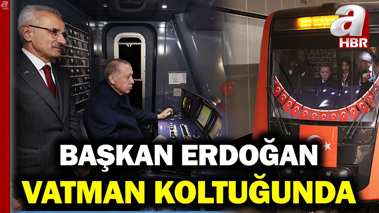 Başkan Erdoğan Vatman Koltuğunda! İstanbul'da Bakırköy Sahil-Kirazlı Arasına Yeni Metro! | A Haber