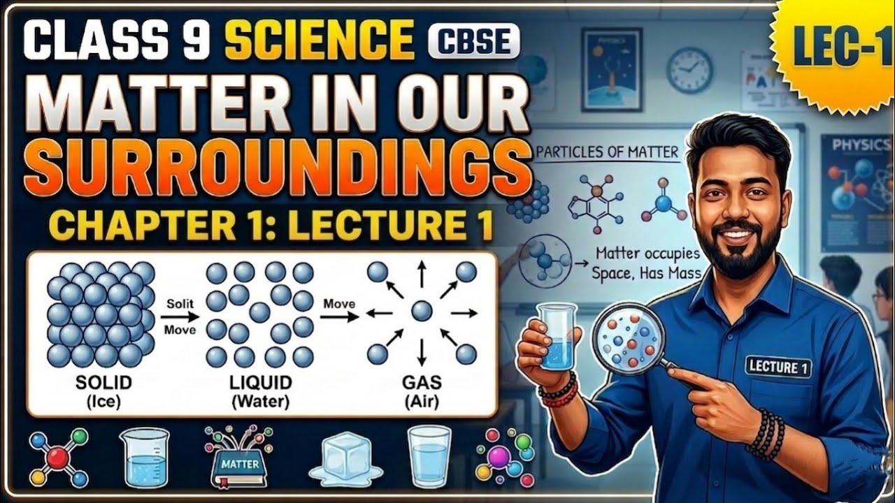 Class 9 Science – Matter in Our Surroundings | Lecture 1