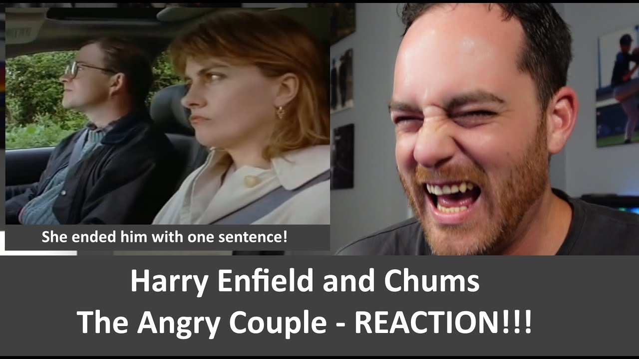 American Reacts Harry Enfield and Chums - Angry Couple REACTION